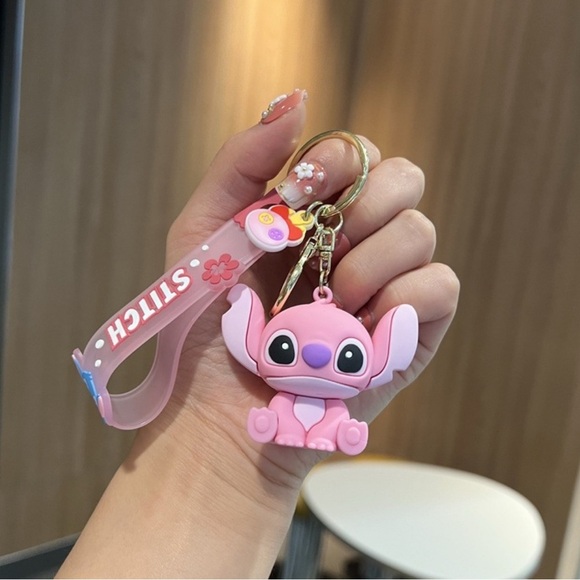 New Stitch Cute keychain cartoon key chain accessories key ring bag Backpack - Picture 5 of 5